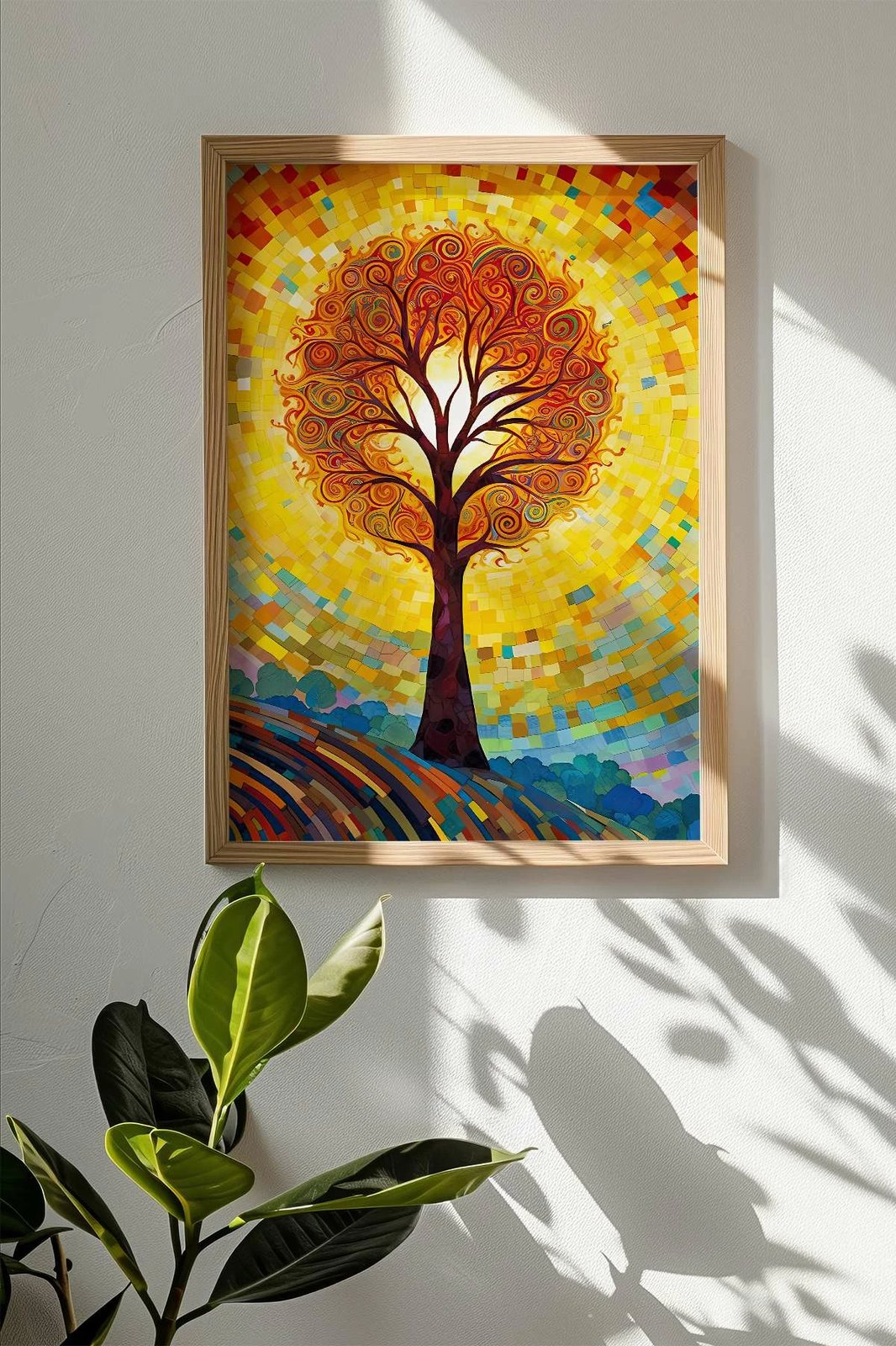 Pikturë dekorative me kornizë, shumëngjyrëshe, Wallity, Mscartmdl12, 33x48cm