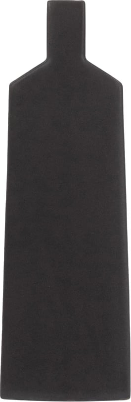 Vazo dekorative LUI, qeramike, ngjyrë antracit mat, 15x5x35cm