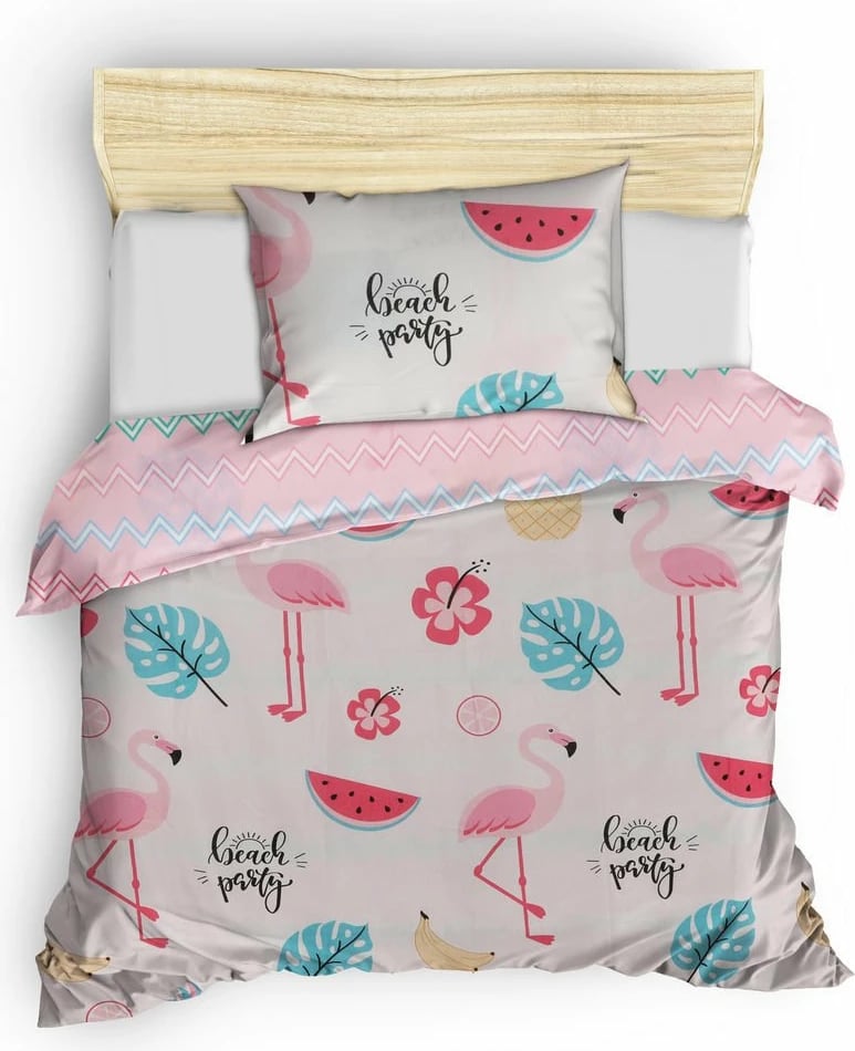 Set mbulesë për jorgan, njësh, L'Essentiel Linge de Maison, Kokteyl - e bardhë