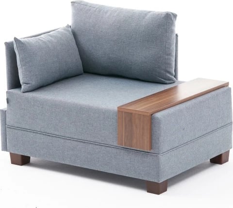 Karrige një vendëshe Fly Left, ngjyrë e kaltër e çelët, Atelier del Sofa