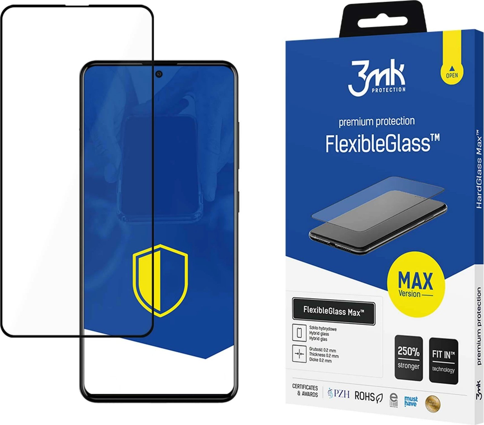 Mbrojtës ekrani hibrid 3mk FlexibleGlass Max për Samsung Galaxy A52/A52 5G/A52s 5G