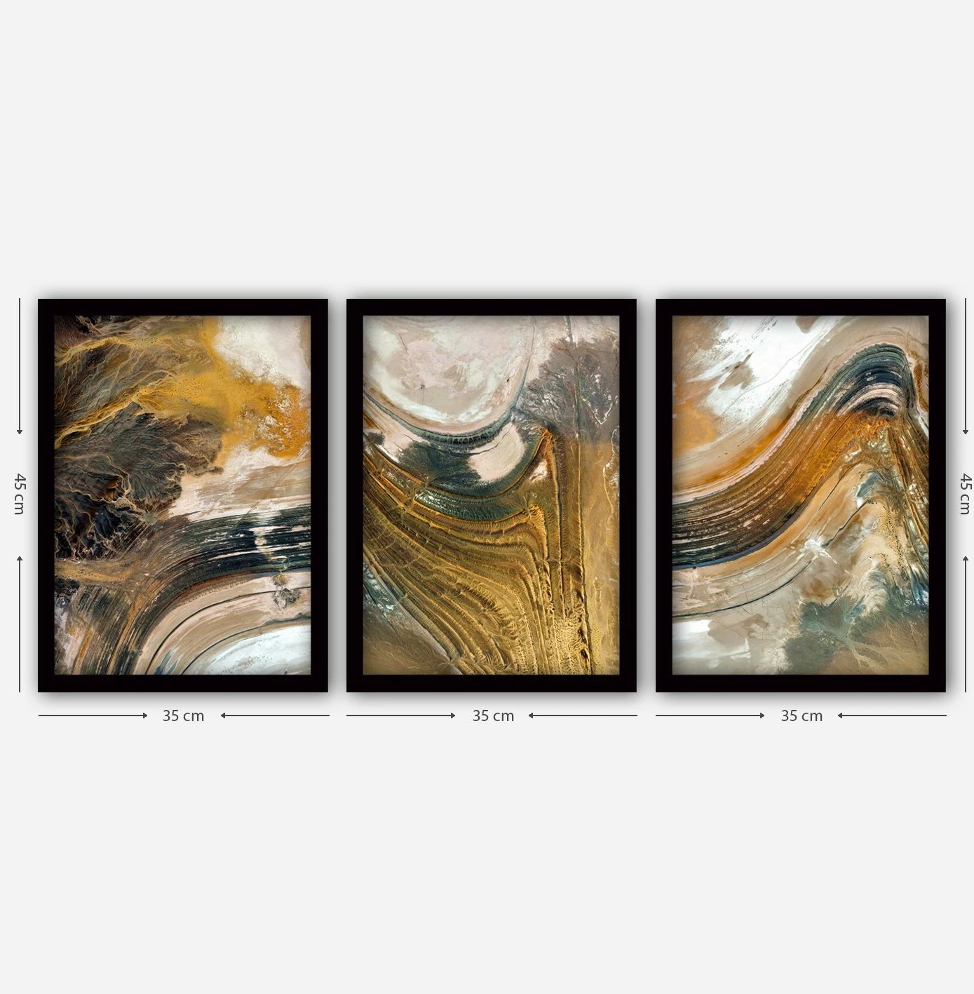 Pikturë dekorative me kornizë (3 copë), Wallity, 3SC56