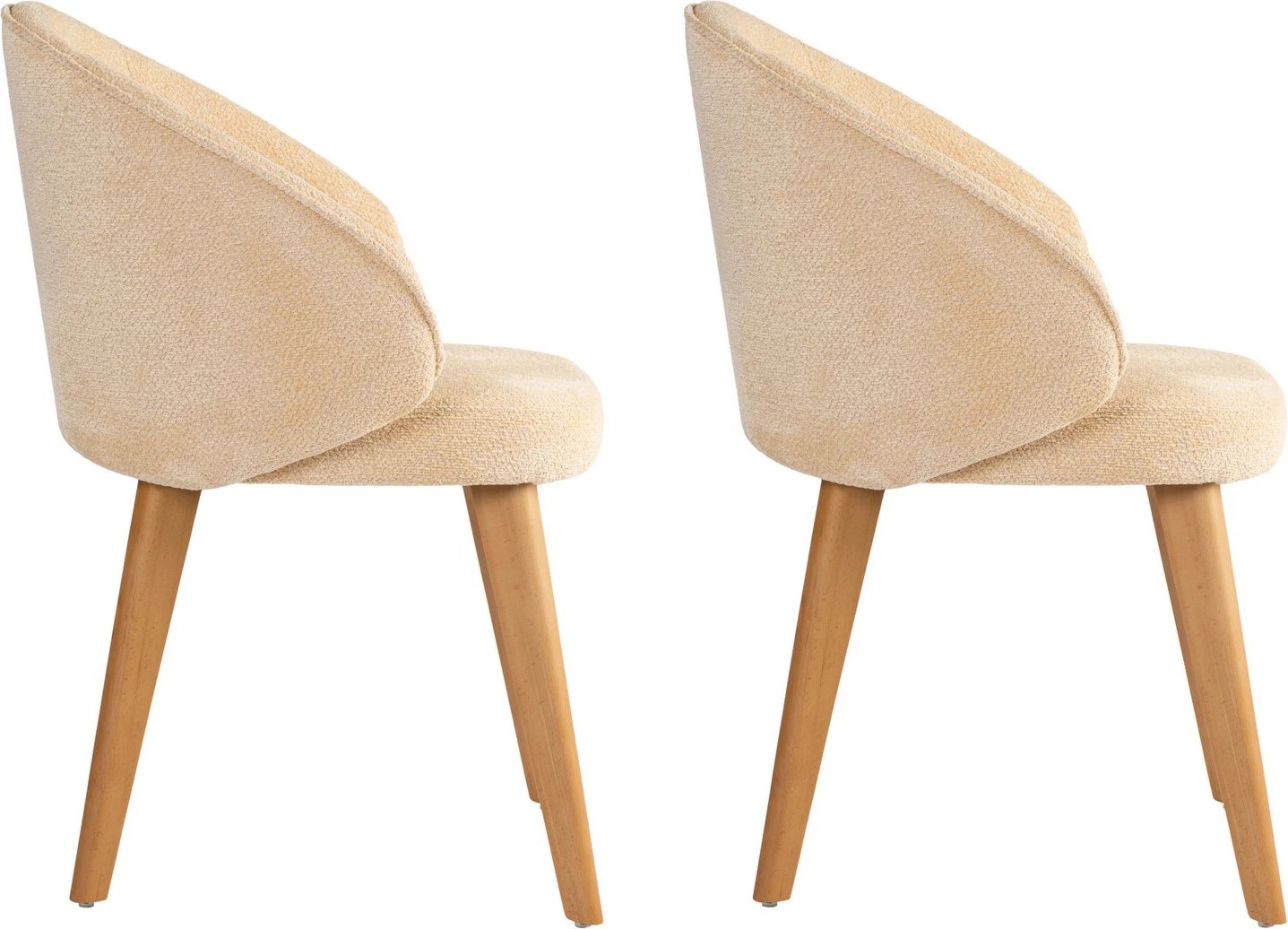 Set karrigesh (2 copë), Skye Decor, Bentley, bezhë, lisi i errët