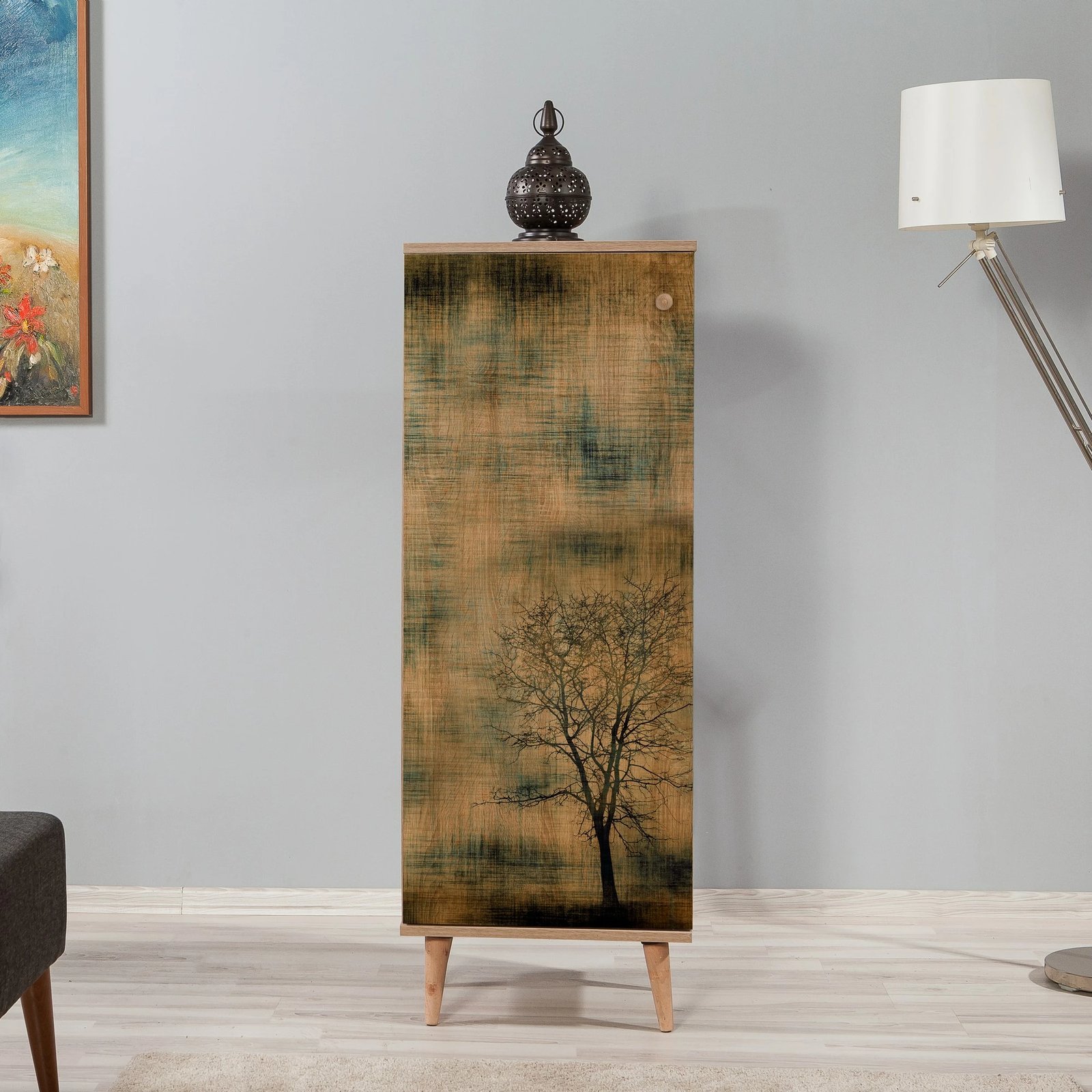 Dollap për këpucë Skye Decor, ngjyrë lisi Sonoma, Filinta - 729