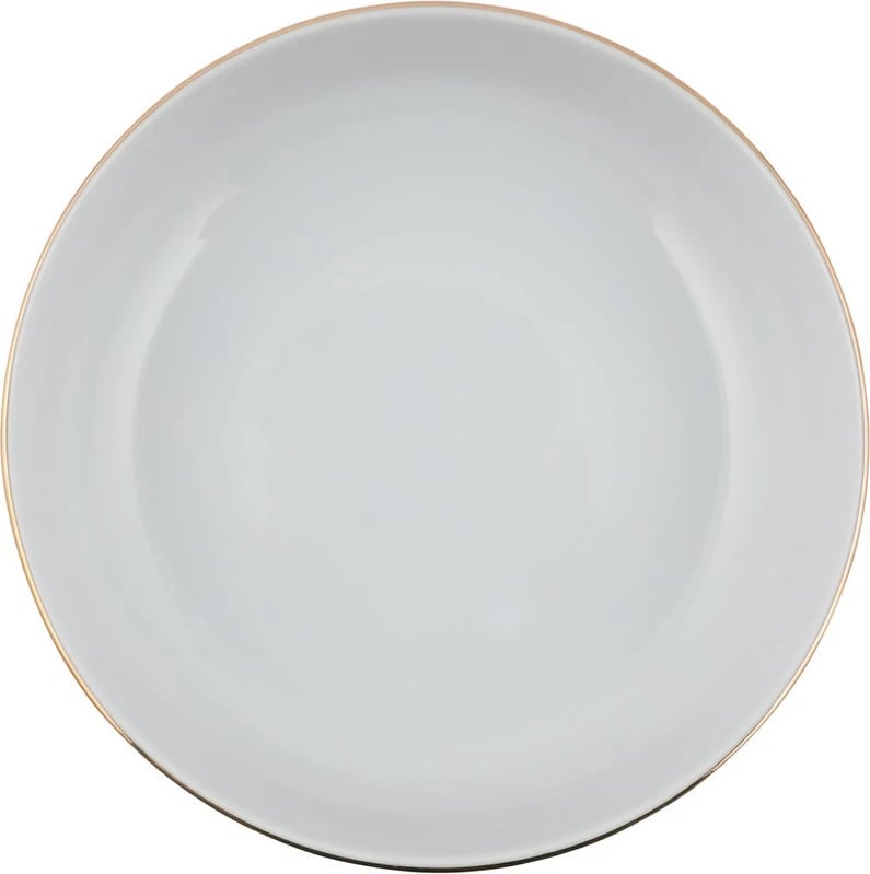 Set enësh për drekë (24 copë), Hermia Concept, MOD24Y220, ngjyrë ari dhe e bardhë