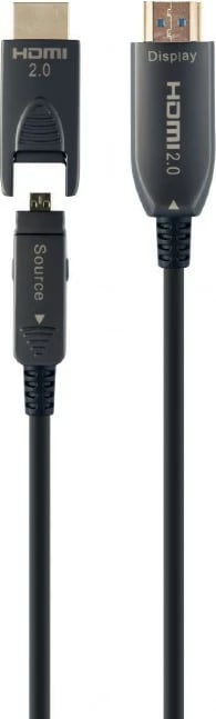Kabllo HDMI optike Gembird CCBP-HDMID-AOC-20M, 20m, 4K, e zezë