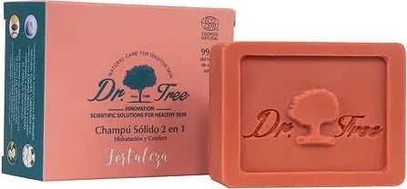 Shampon solid 2 në 1 Dr. Tree Fortaleza unisex 75g