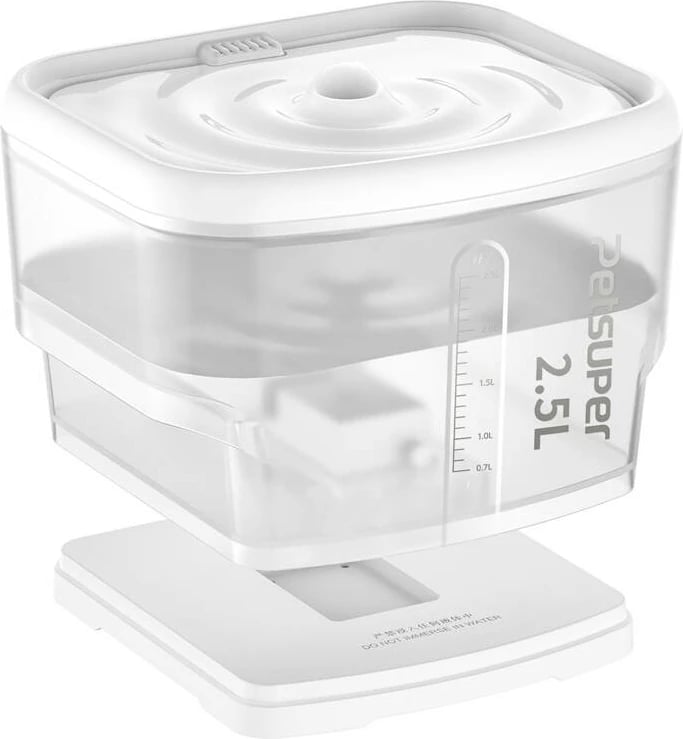 Burim uji për kafshë Petsuper PW03, 2.5L, i bardhë