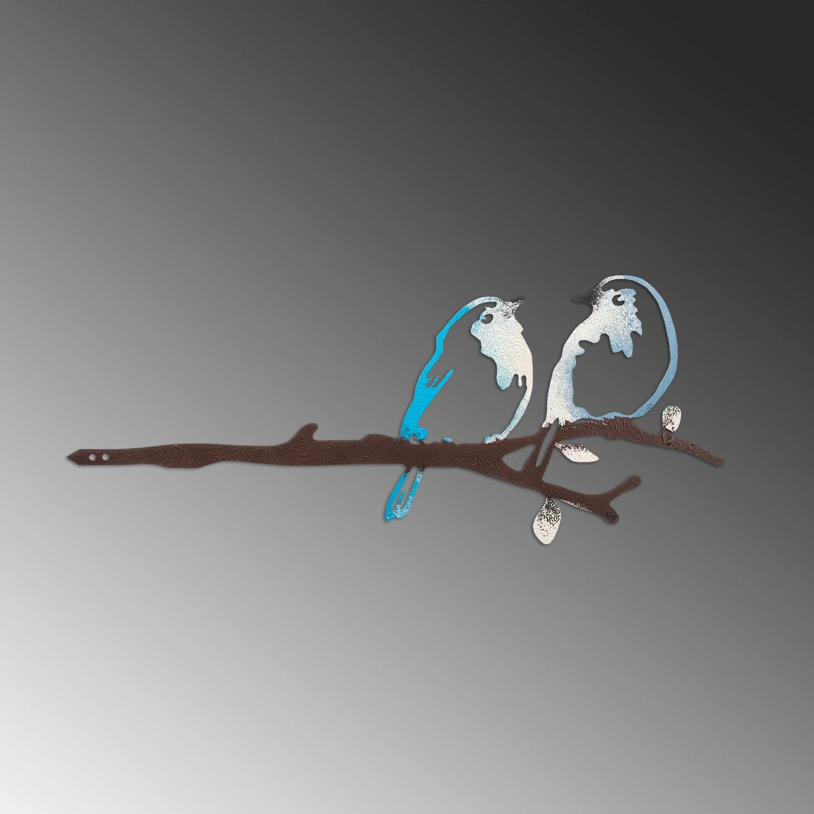 Objekt dekorativ për kopsht, dizajn Aberto, zogj në degë, 26