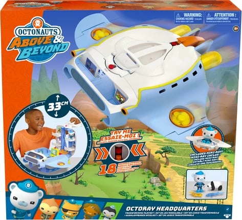 Octonauts Above &amp; Beyond: Octoray Headquarters Transforming Playset and Mini-Ray Figure