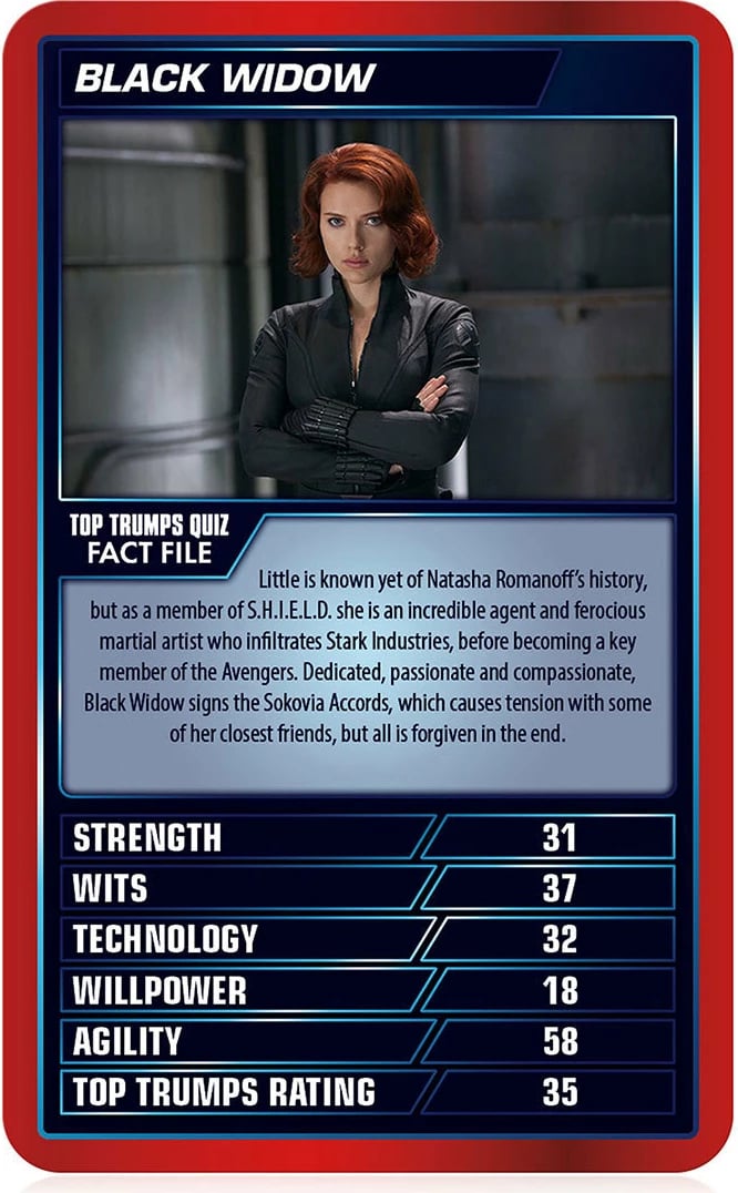 Marvel Cinematic Universe Top Trumps Specials Card Game