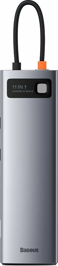 Kasë Baseus Metal Gleam 11in1, USB Type-C HUB, CAHUB-CT0G, Gri