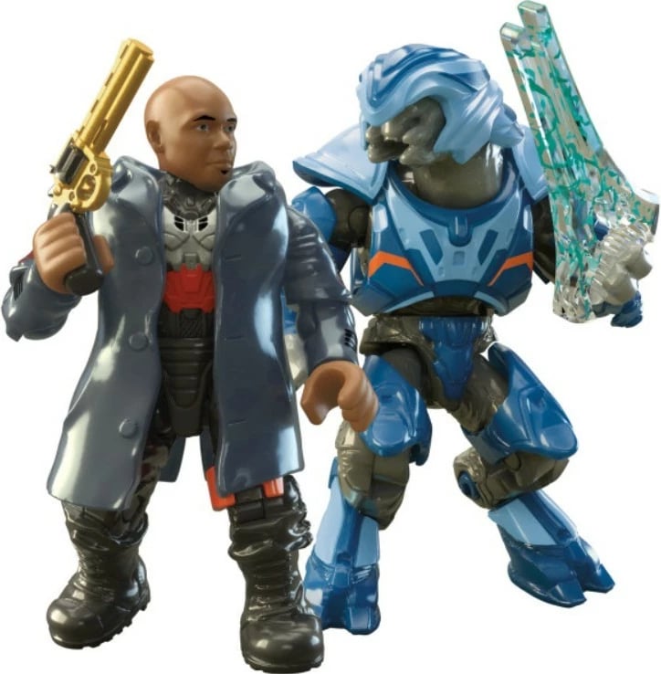 Set ndërtimi Mega Bloks Halo Renegade Banshee, 205 elemente, me 2 figura, vjollcë