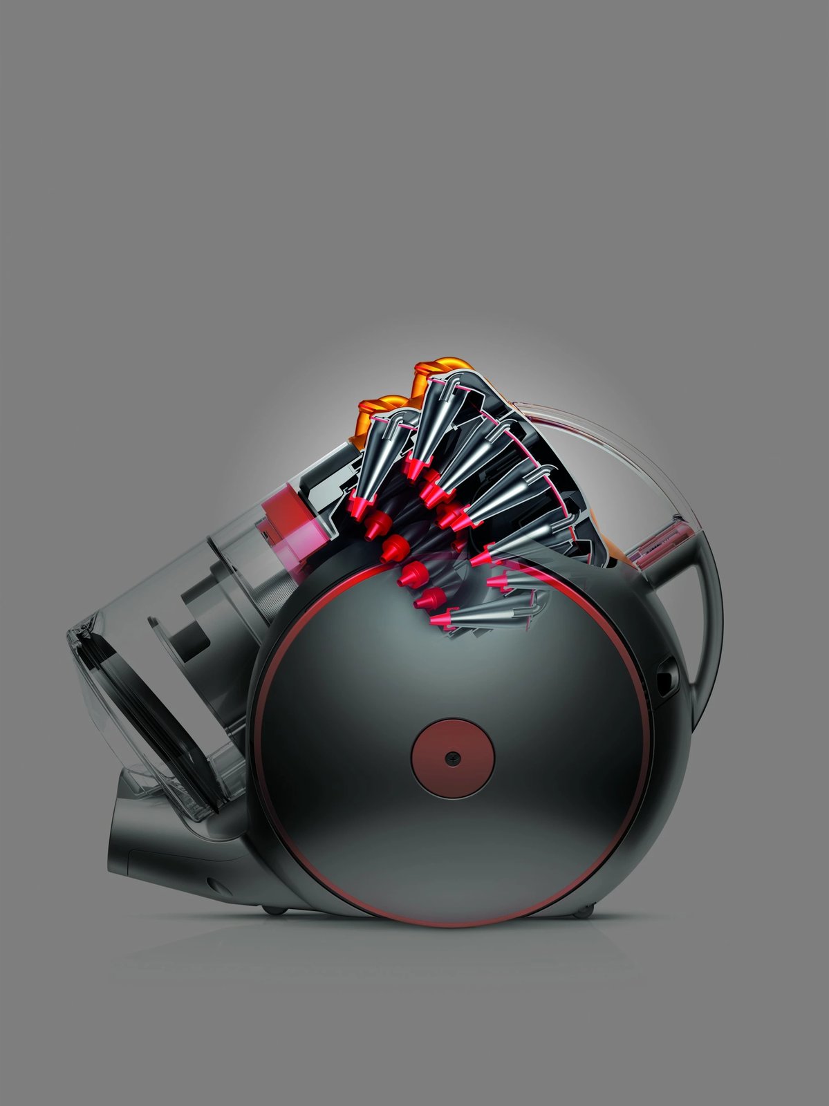 Fshesë me korrent Dyson Cinetic Big Ball Multi Floor 2, 700W, pa qese, gri/verdhe