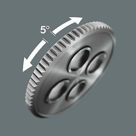 Set çelësa me insert shkumë WERA Zyklop 3/8'' 8000 C, i gjelbër