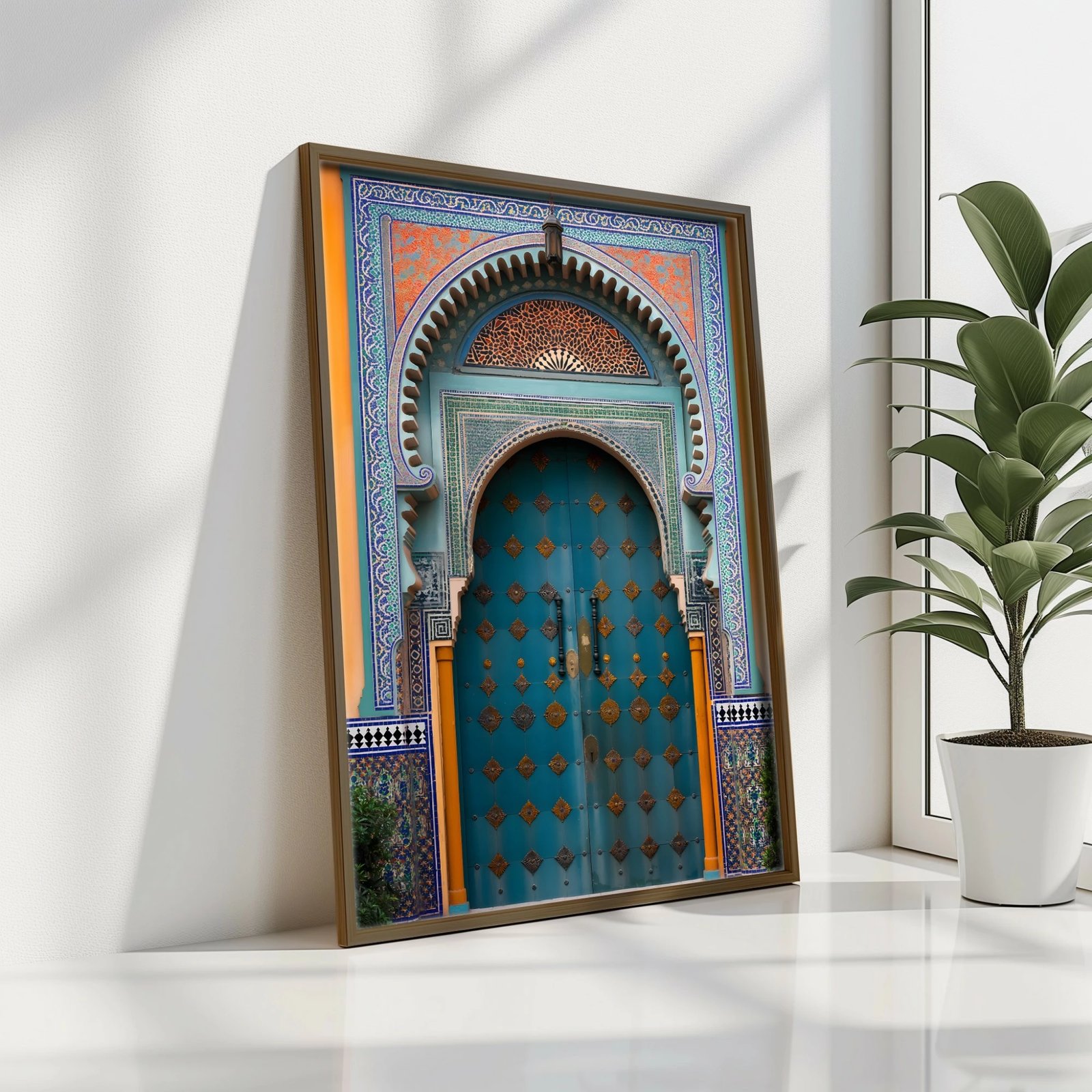 Pikturë dekorative me kornizë MDF, shumëngjyrëshe, Wallity, GE119-L