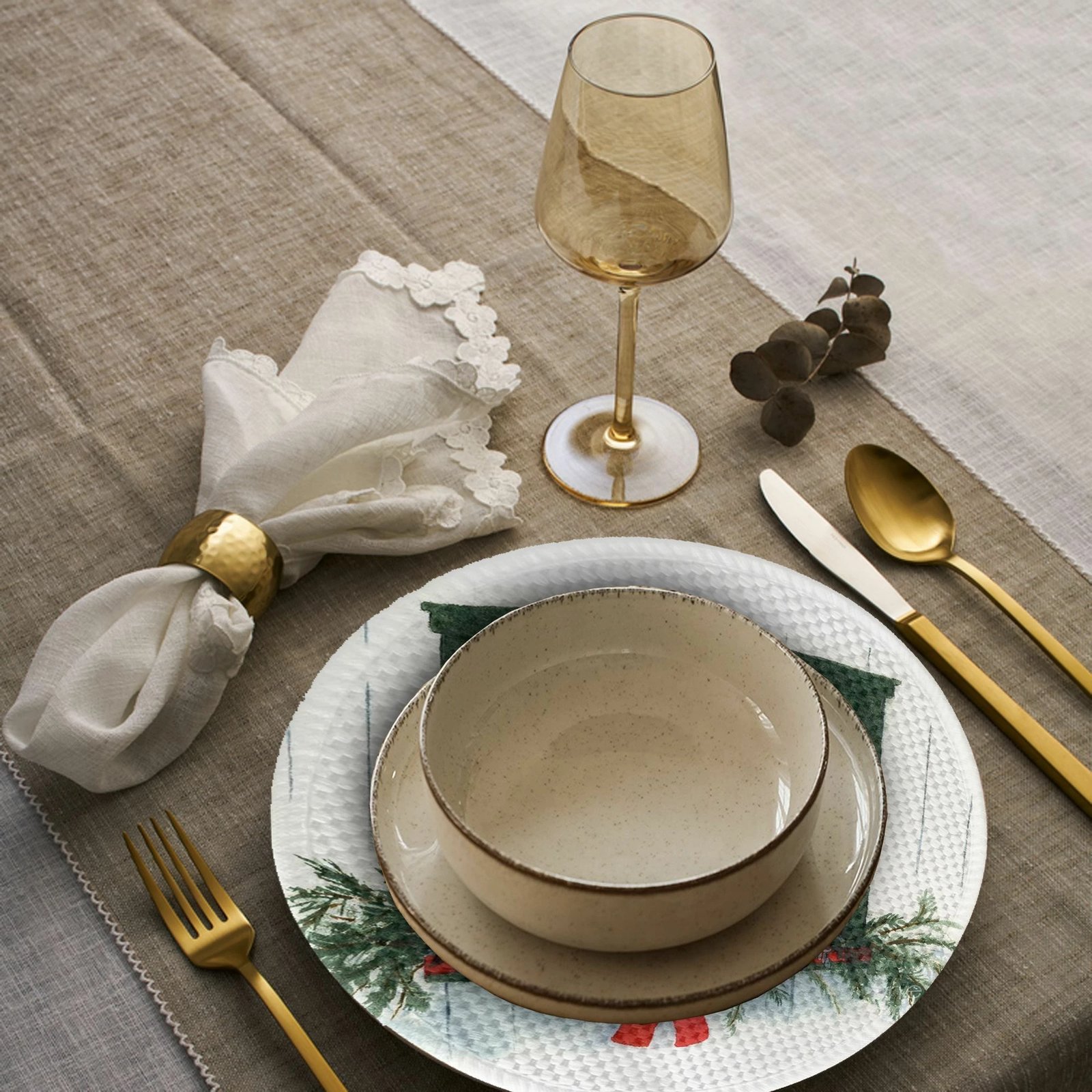 Set nënshtrues tavoline Hermia Concept, 4386Supla, shumëngjyrësh, 4 copë