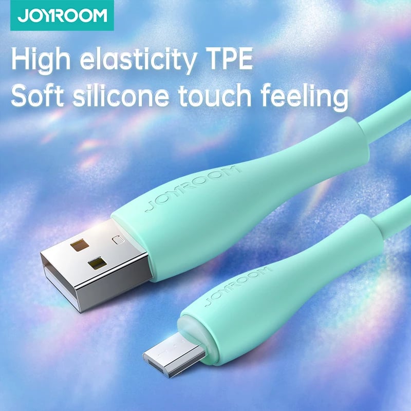 Kabllo Joyroom S-2030M8, USB-A në micro USB, 2m, 3A, e gjelbër