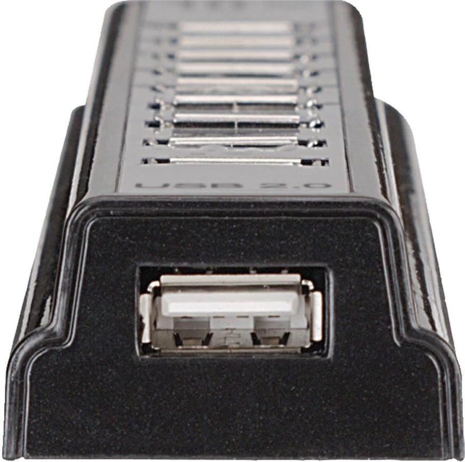 USB hub MANHATTAN 10 porta USB 2.0, zi