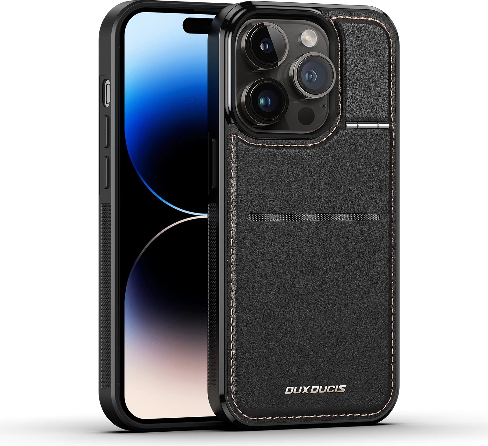 Mbështjellës Dux Ducis Rafi Mag për iPhone 14 Pro, MagSafe, RFID Blocker, i zi Mbështjellës Dux Ducis Rafi Mag për iPhone 14 Pro, MagSafe, RFID Blocker, i zi