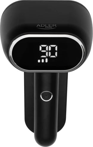 Heqës pushash Adler AD 9622 me dy koka, LCD, 140 ml, 3 shpejtësi, USB-C, i zi/argjend