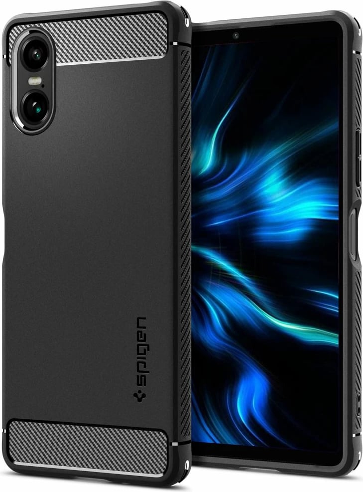 Mbështjellës Spigen Rugged Armor për Sony Xperia 10 VI, Mat i zi