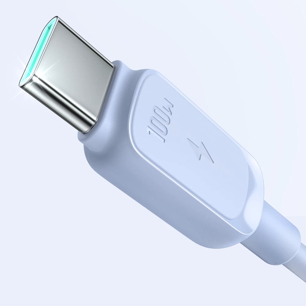 Kabllo USB-C në USB-C Joyroom Multi-Color Series A14, 1.2m, 100W, Kaltër