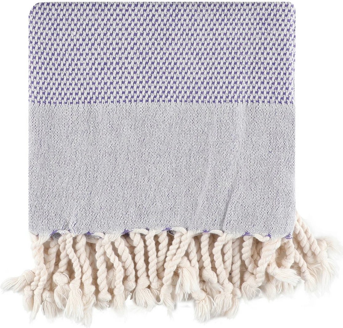 Peshqir plazhi Fouta Mijölnir, retro, ngjyrë damson, 60x110cm
