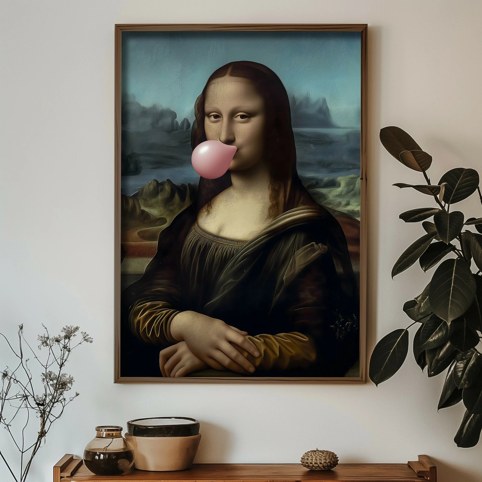 Pikturë dekorative me kornizë MDF, shumëngjyrëshe, Wallity GE025-L