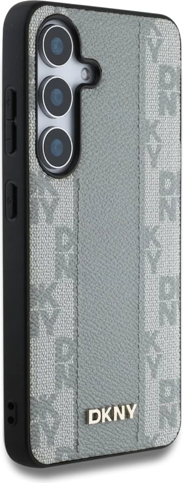 Mbështjellës DKNY për Samsung Galaxy S25, lëkurë, MagSafe, taupe