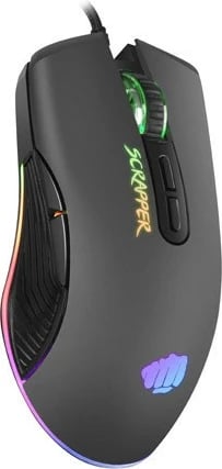 Maus gaming Fury Scrapper NFU-1699, 6400 DPI, me ndriçim RGB, i zi