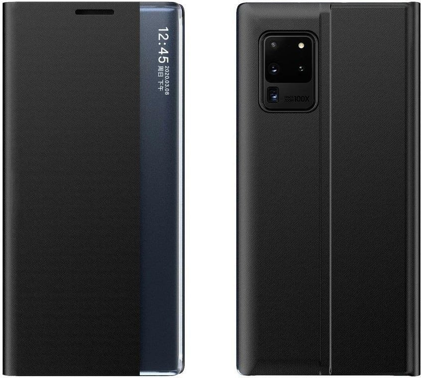 Mbështjellës Hurtel për Samsung Galaxy M53 5G, me kapak dhe mbajtëse, i zi