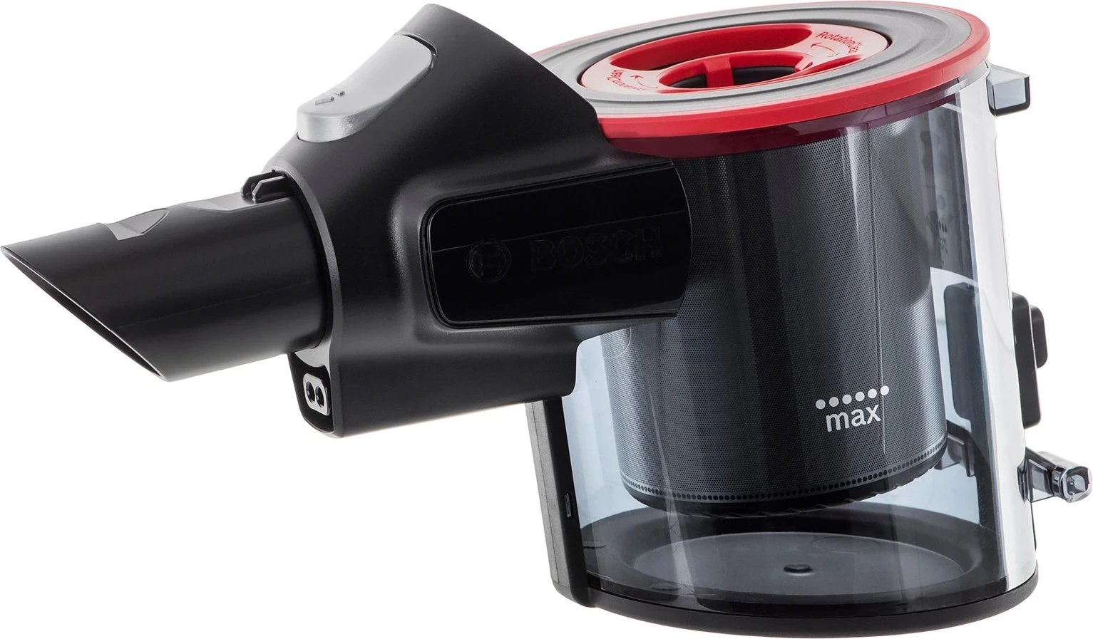 Pajisje pastrimi Bosch BBS711W, pa qese, 0.3 L, e zezë dhe çelik inox Pajisje pastrimi Bosch BBS711W, pa qese, 0.3 L, e zezë dhe çelik inox