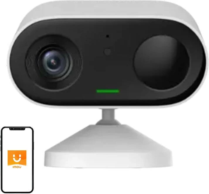 Kamerë sigurie portabile IMOU Cell Go me panel diellor FSP12, 3MP, e bardhë, set