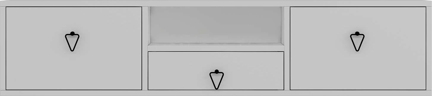 Komodë TV Skye Decor, e bardhë dhe e zezë, 1303-DROP-1