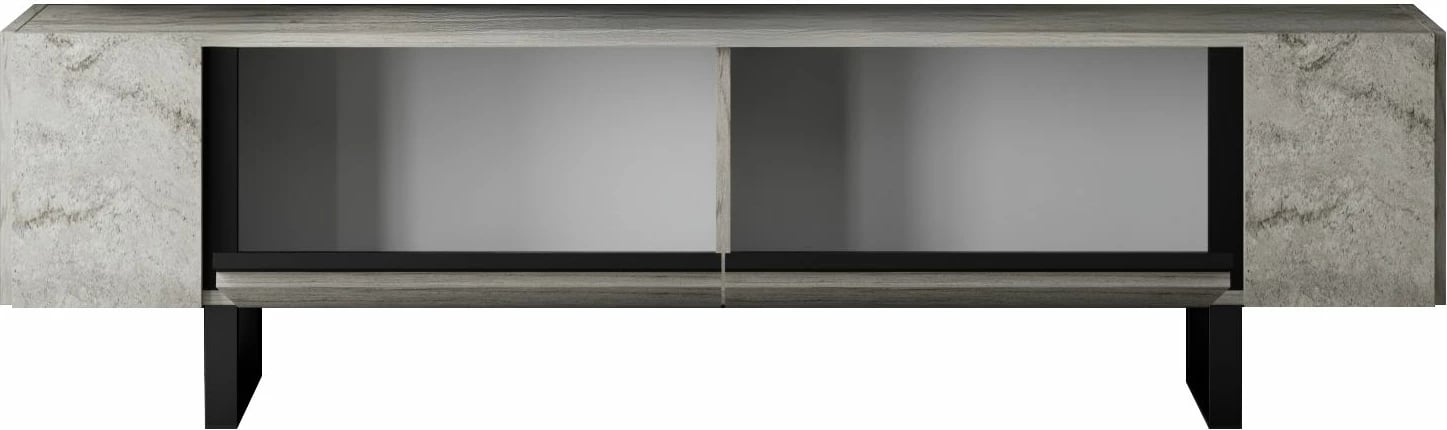 Komodë TV Hanah Home, Yildiz, travertin, e zezë