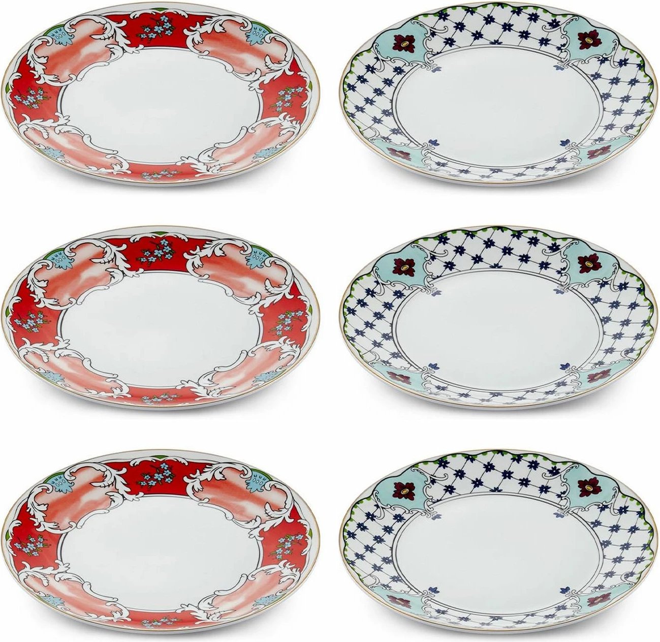 Set pjatash për ëmbëlsira (6 copë), Hermia, DNR0057