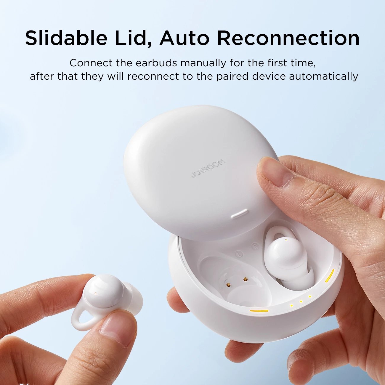Kufje TWS Joyroom JR-TS2 Cozydots Series, Bluetooth 5.3, reduktim zhurme, të bardha
