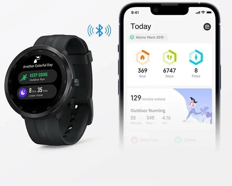 Smartwatch Maimo Watch R WT2001, 1.3" TFT LCD, Bluetooth, i artë