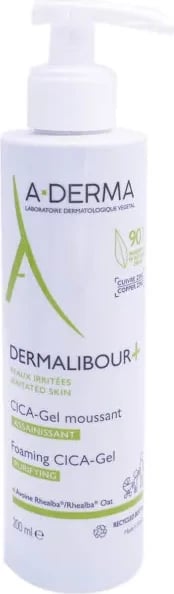 Xhel pastrues shkumues unisex A-DERMA Dermalibour, 200ml