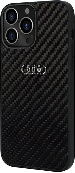 Mbështjellës Audi Carbon Fiber për iPhone 13 Pro Max 6.7", i zi