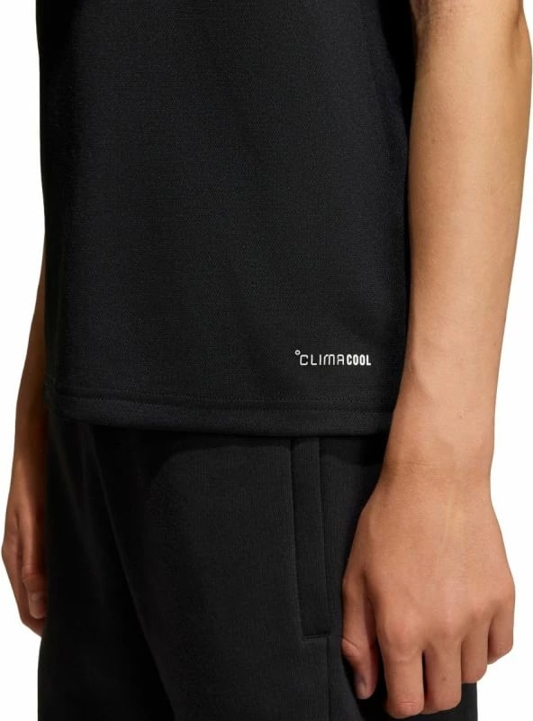 Maicë polo për fëmijë adidas, e zezë