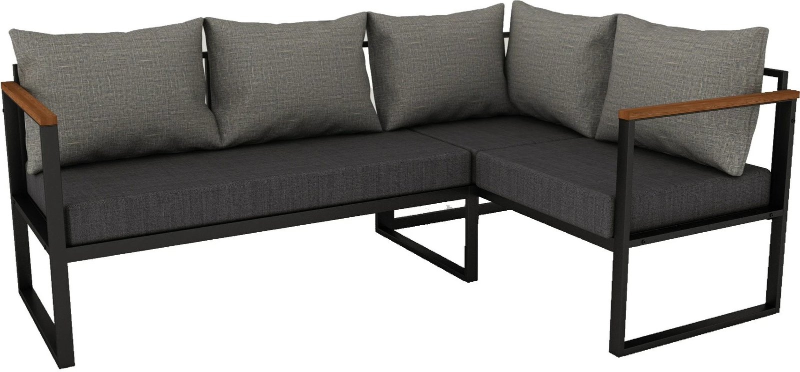 Këndare për kopsht Skye Decor, gri dhe antracit, CPT5515-190