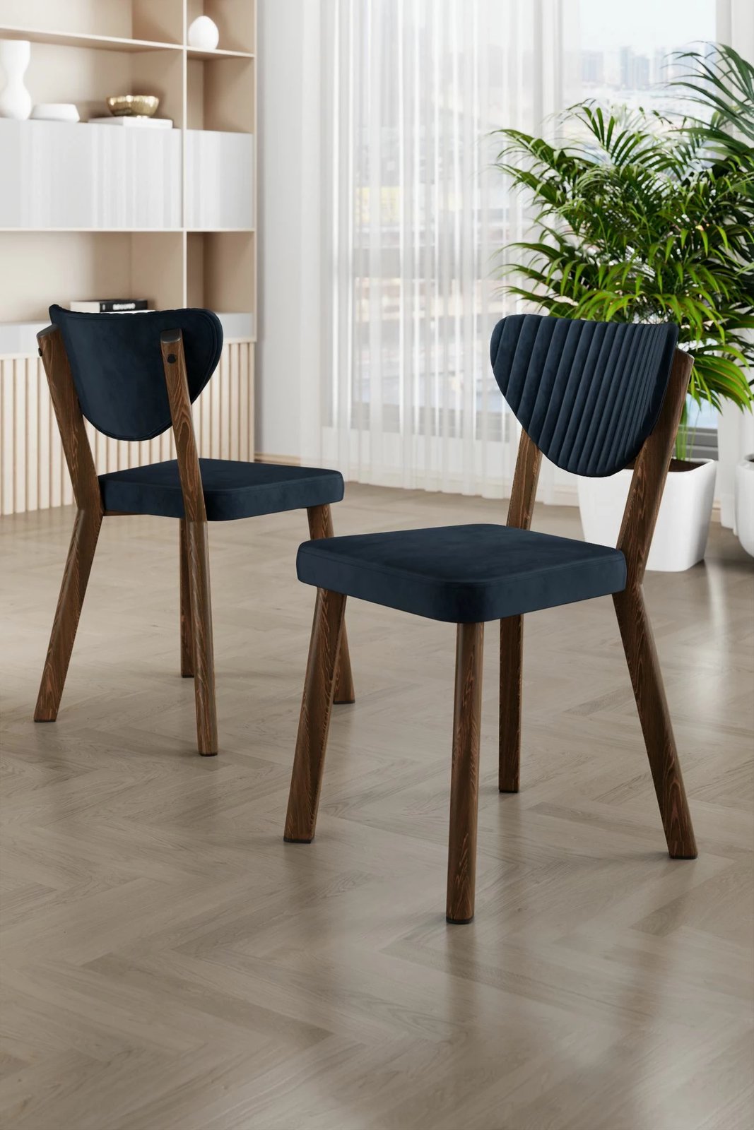 Set karrigash (4 copë) Hanah Home, Arfe, anthracite, kafe