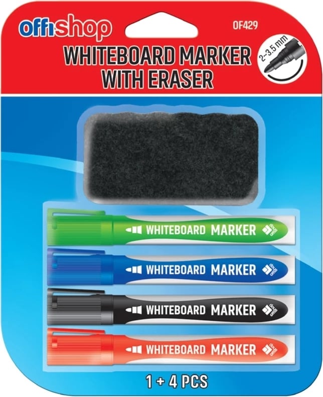 OSH MARKER WHITEBOARD SET 1/4 OF429