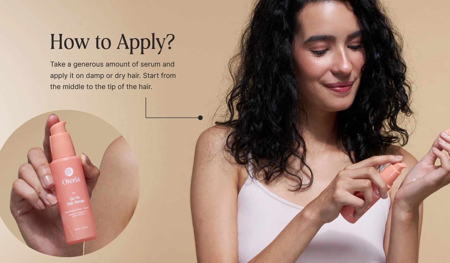 Serum për flokë Oteria Go-To Hair Serum, 50ml