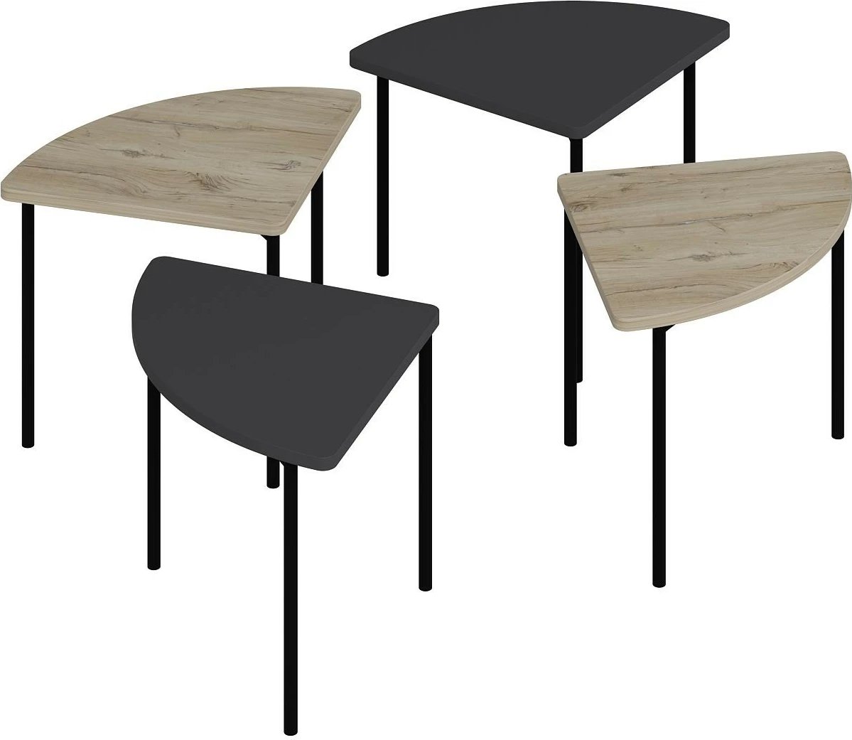 Tavolinë kafeje Emma, ngjyrë antracit, Skye Decor, 8917