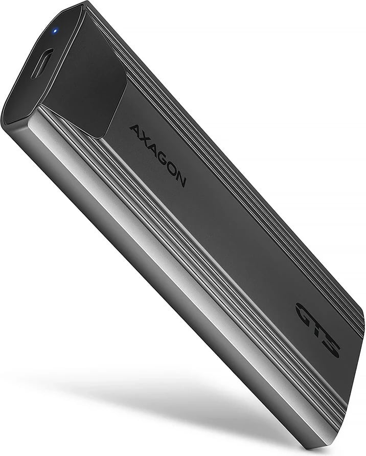 Kasë AXAGON EEM2-GTS2 për SSD M.2, USB Type-C, Alumini