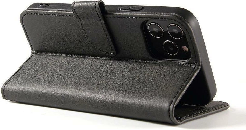 Mbështjellës Hurtel Magnet Case për OnePlus Nord N20 5G, me kapak dhe funksion stand, i zi