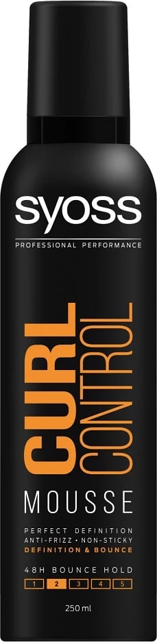 Shkumë për kaçurrela Syoss Curl Control për femra 250ml